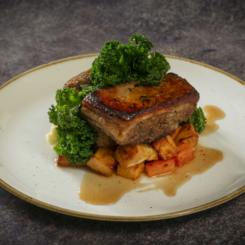 <p>ROASTED PORK BELLY</p>